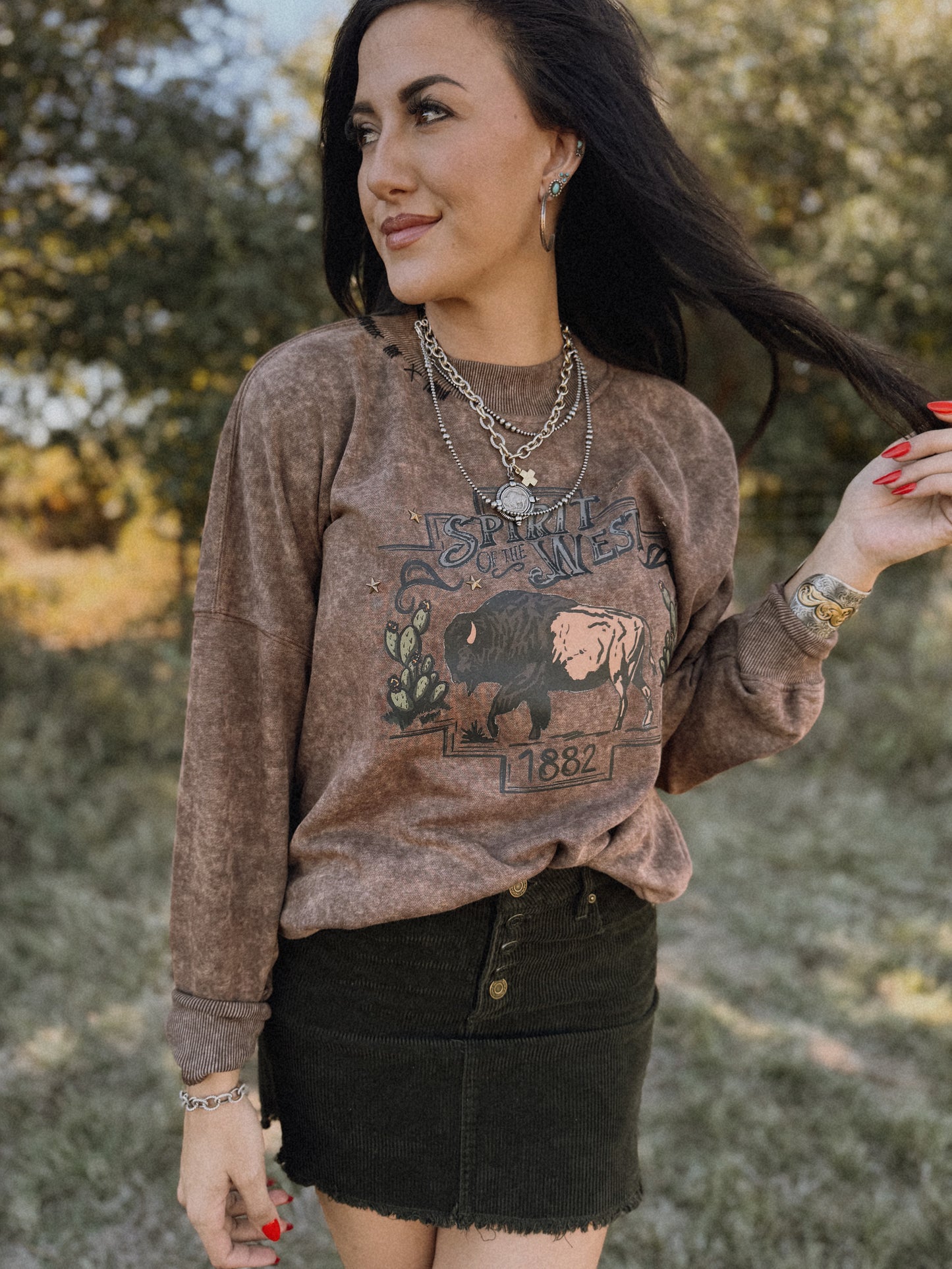 "Buffalo Gal" Crewneck