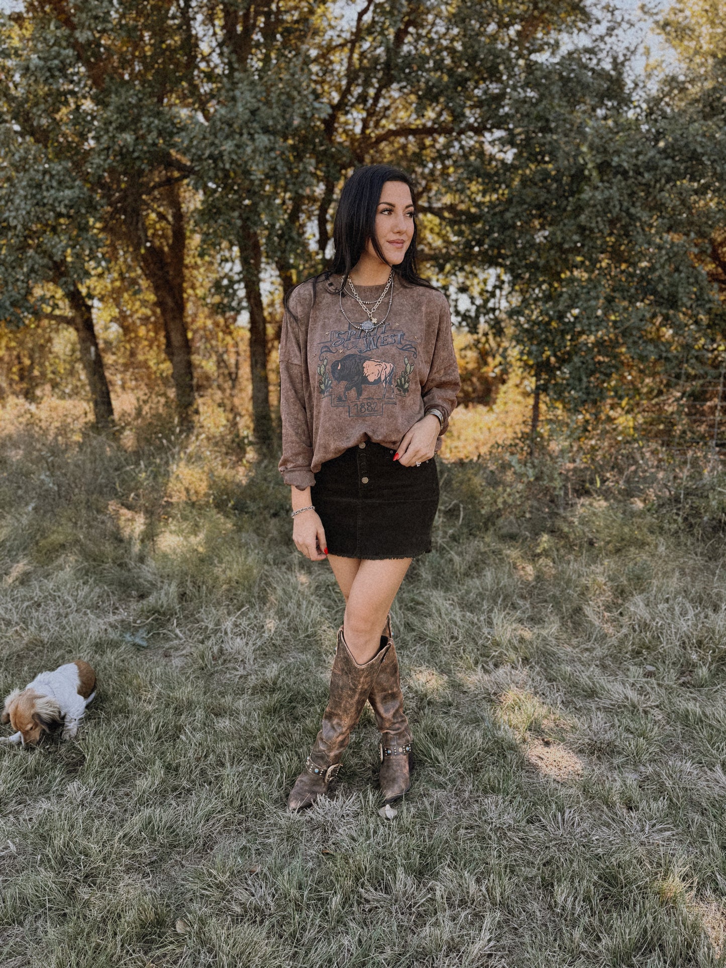 "Buffalo Gal" Crewneck