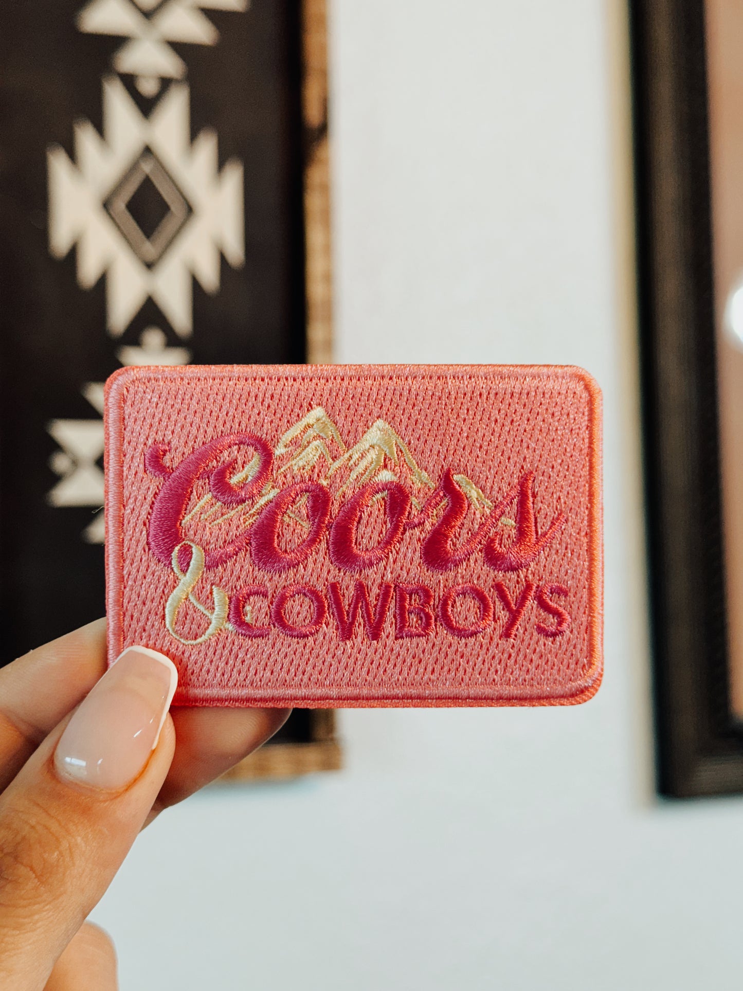 Coors & Cowboys Iron On Patch