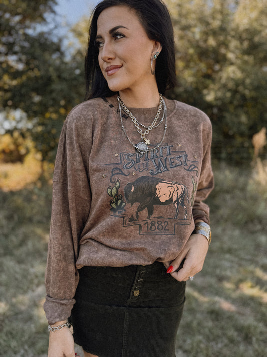 "Buffalo Gal" Crewneck