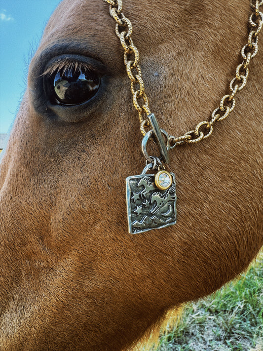 "PAINTED PONY" Necklace