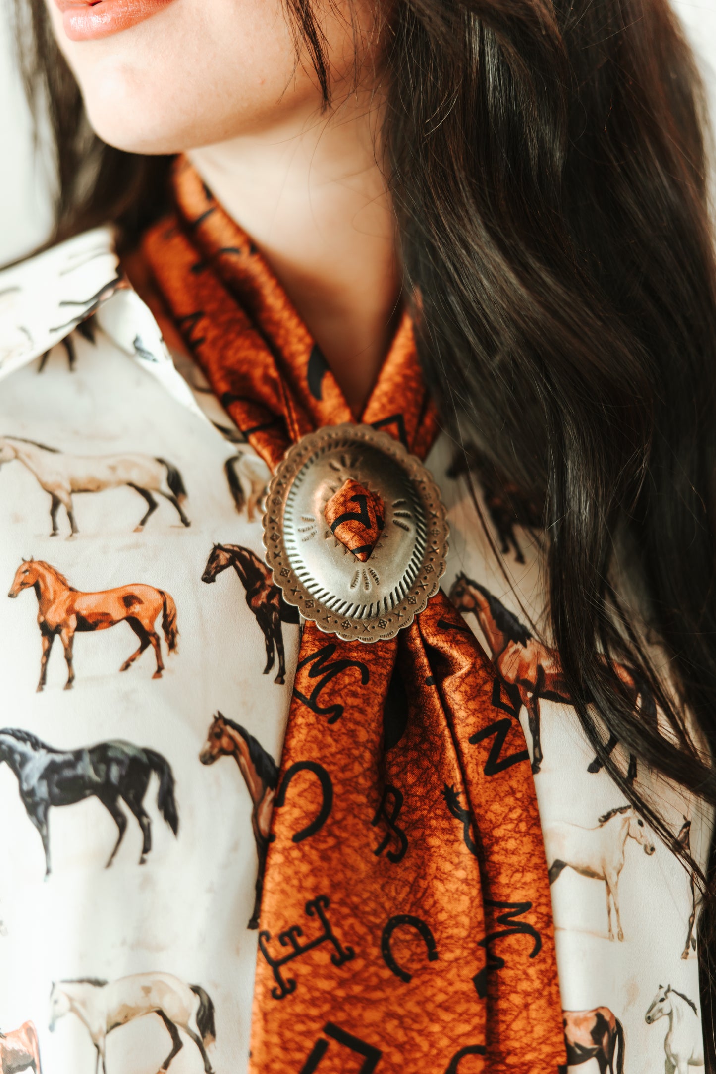 "VINTAGE COWGIRL" Scarf Slide